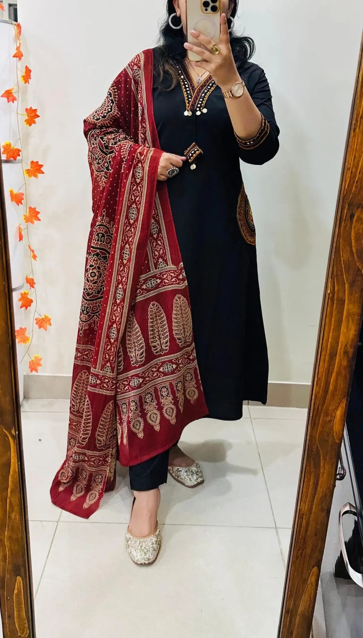 Premium Heavy Rich Dhabu Cotton Aline Suit