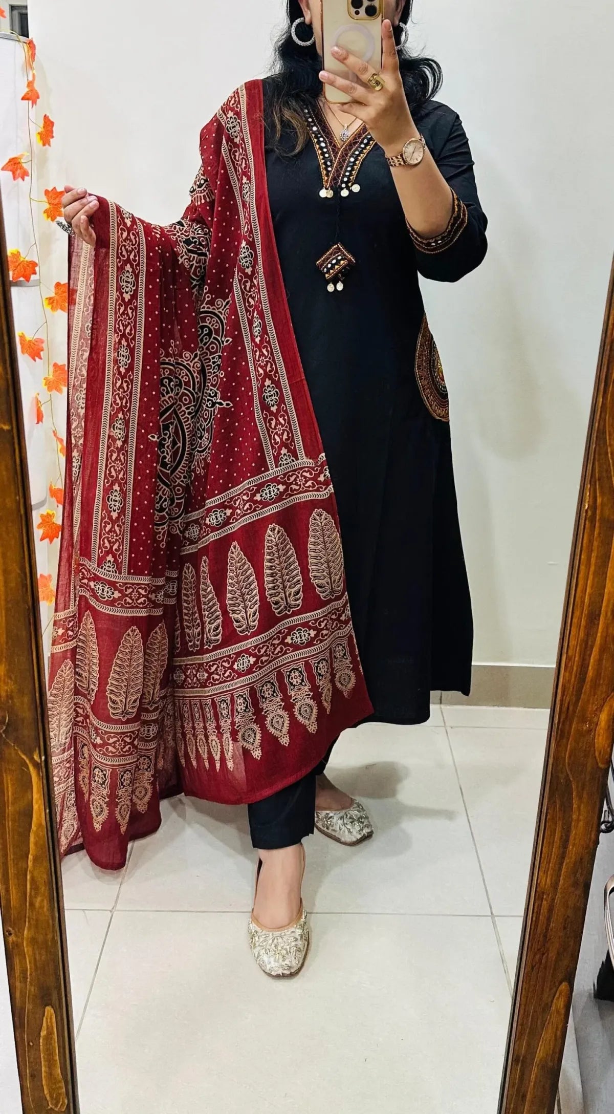 Premium Heavy Rich Dhabu Cotton Aline Suit